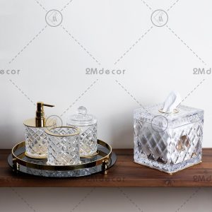 ست کریستالی لوزی سرویس بهداشتی
