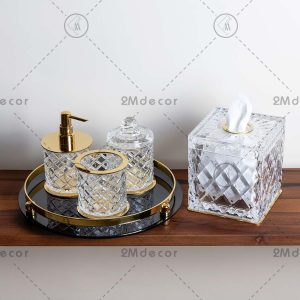 ست کریستالی لوزی سرویس بهداشتی