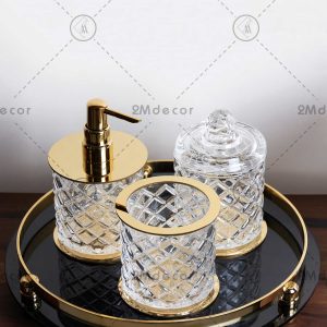 ست کریستالی لوزی سرویس بهداشتی