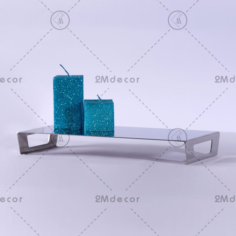 سینی جا مایع و مسواک نقره ای
