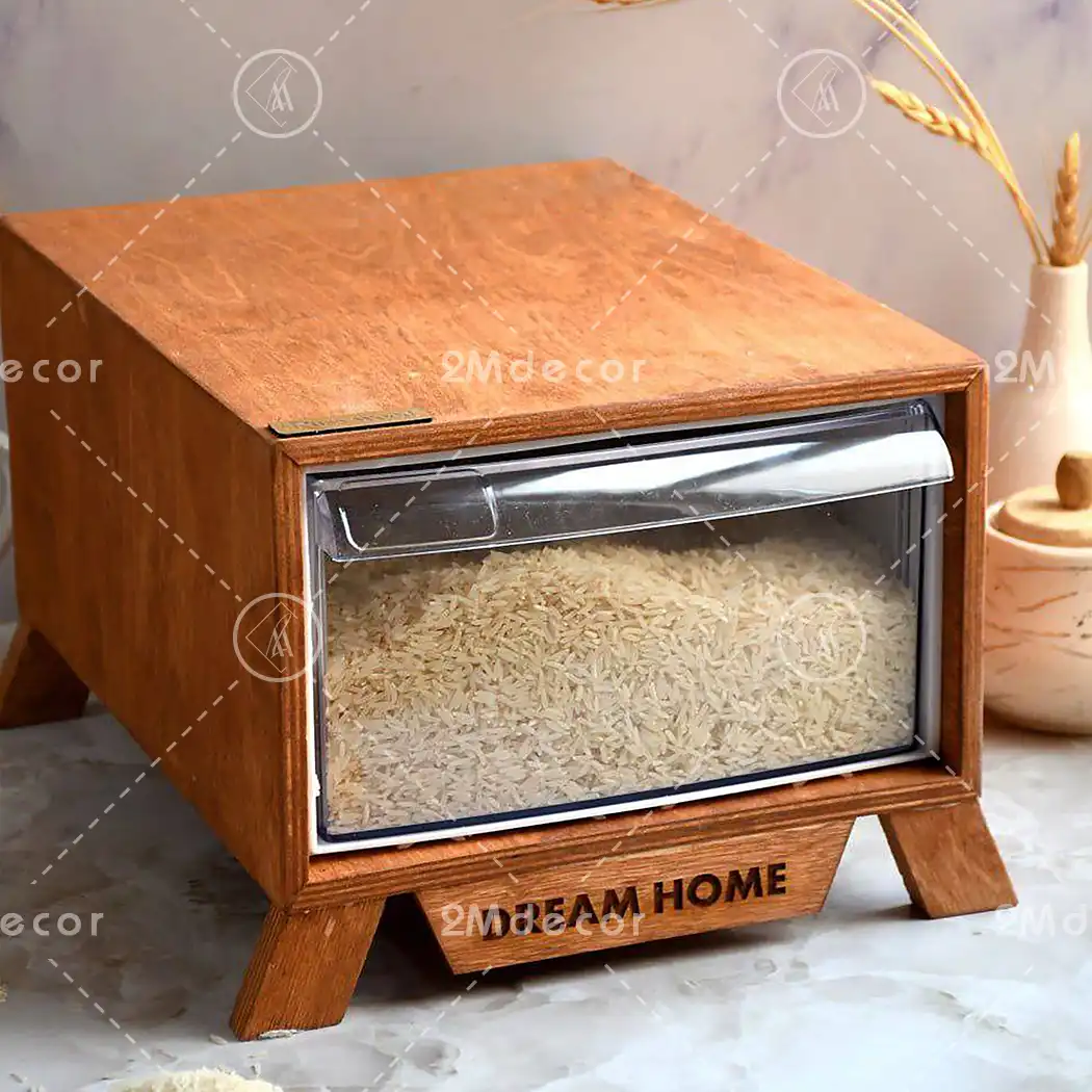 جای برنج چوبی