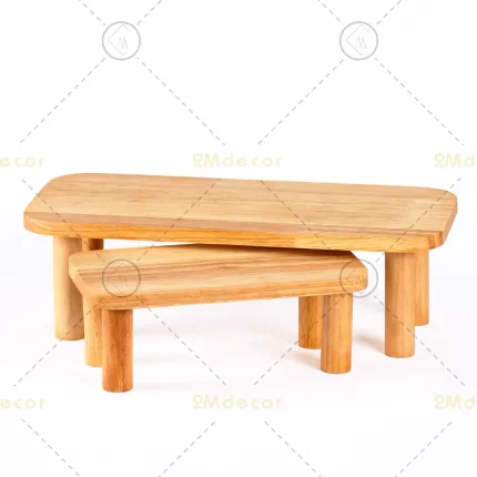 استند جفتی پایه‌دار چوبی