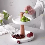 شیرینی‌خوری دو طبقه سرامیکی