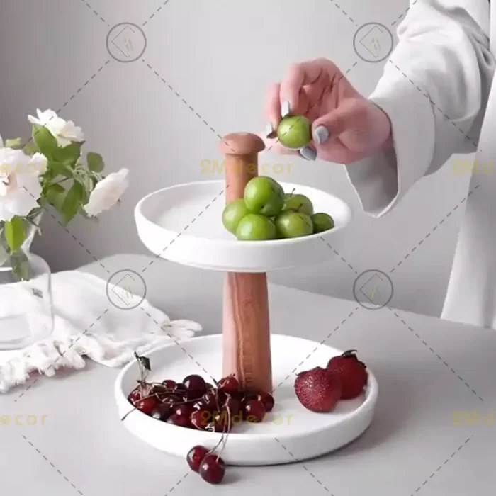 شیرینی‌خوری دو طبقه سرامیکی