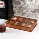 اردو خوری چوبی ۸ خانه در دار